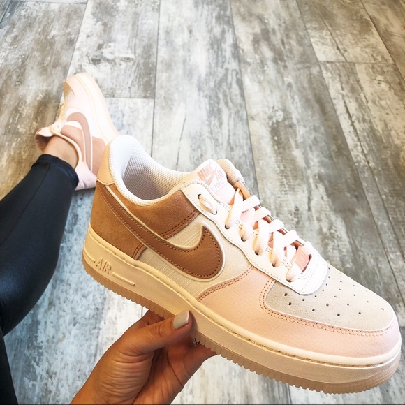 nike air force 1 washed coral